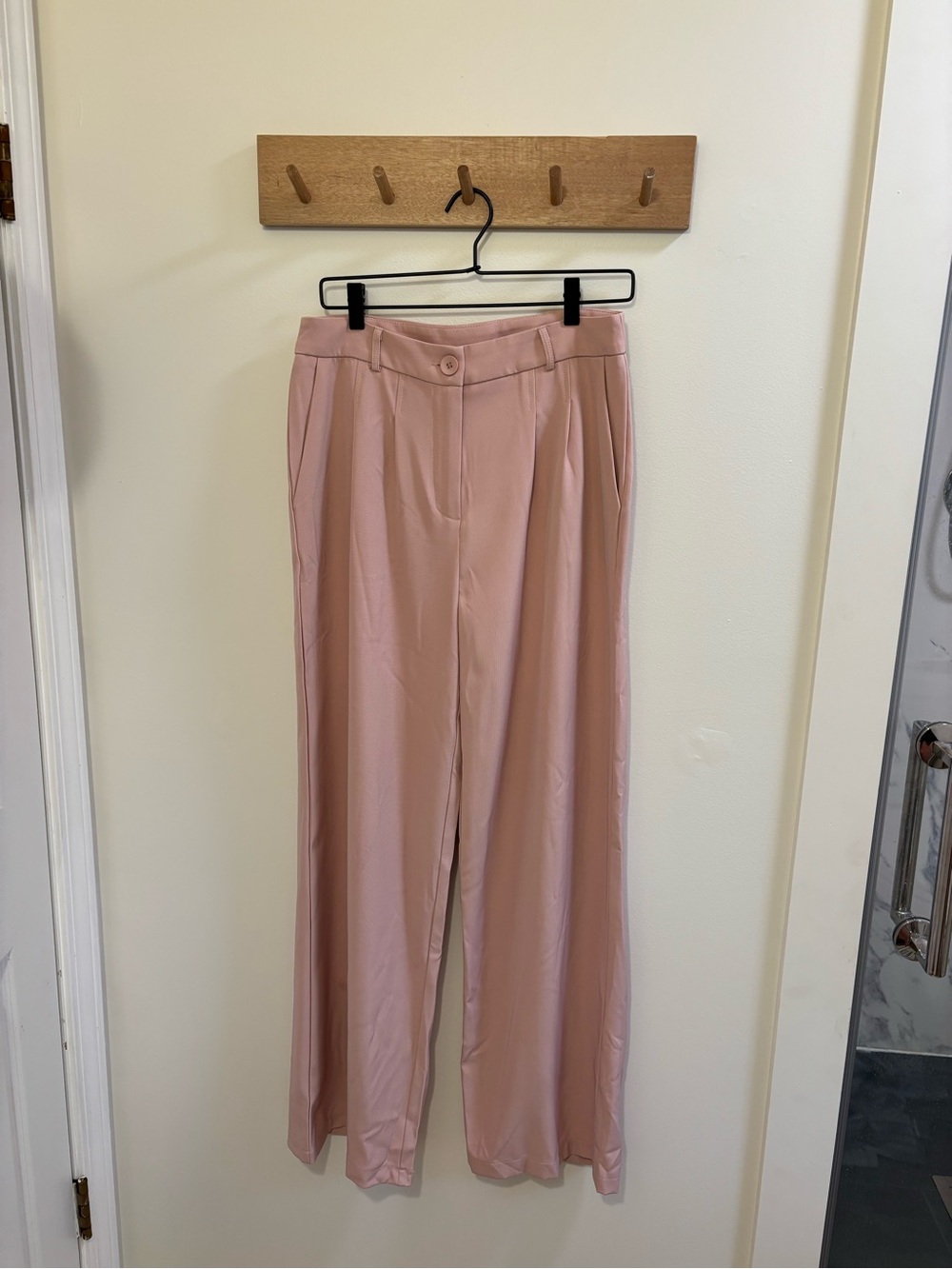 Princess Polly Blush Pink Wide-Leg Trousers - Picture 4 of 6